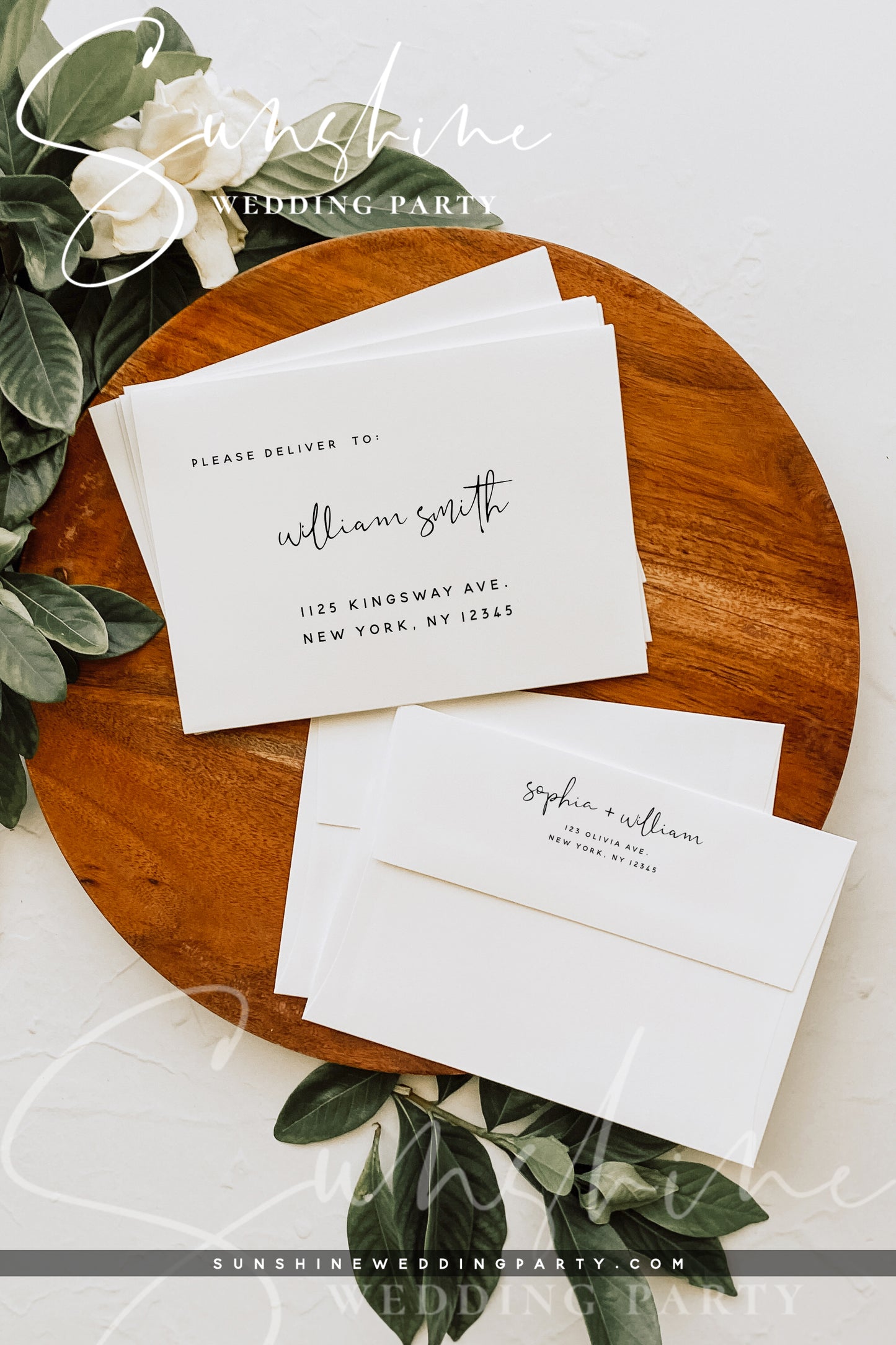 Wedding Envelope Template, Printable DIY A7 A6 A1 Envelope, Editable Template