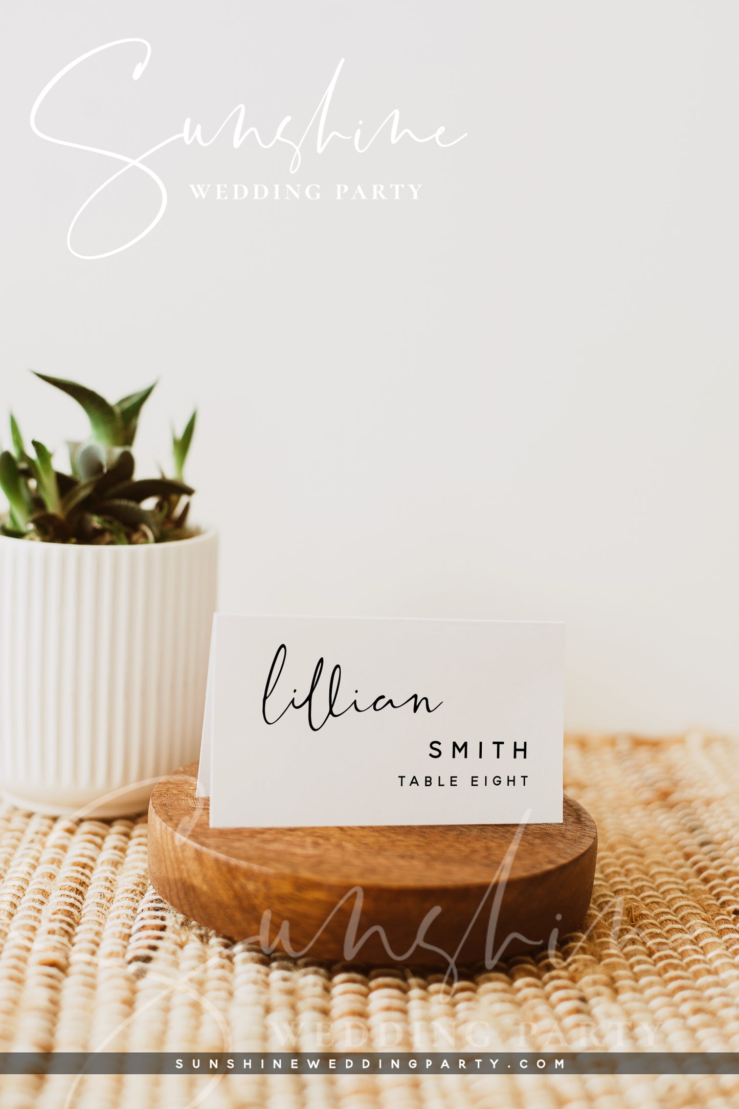 Wedding Place Cards, Printable Flat / Tent Fold Place Card, Editable Template