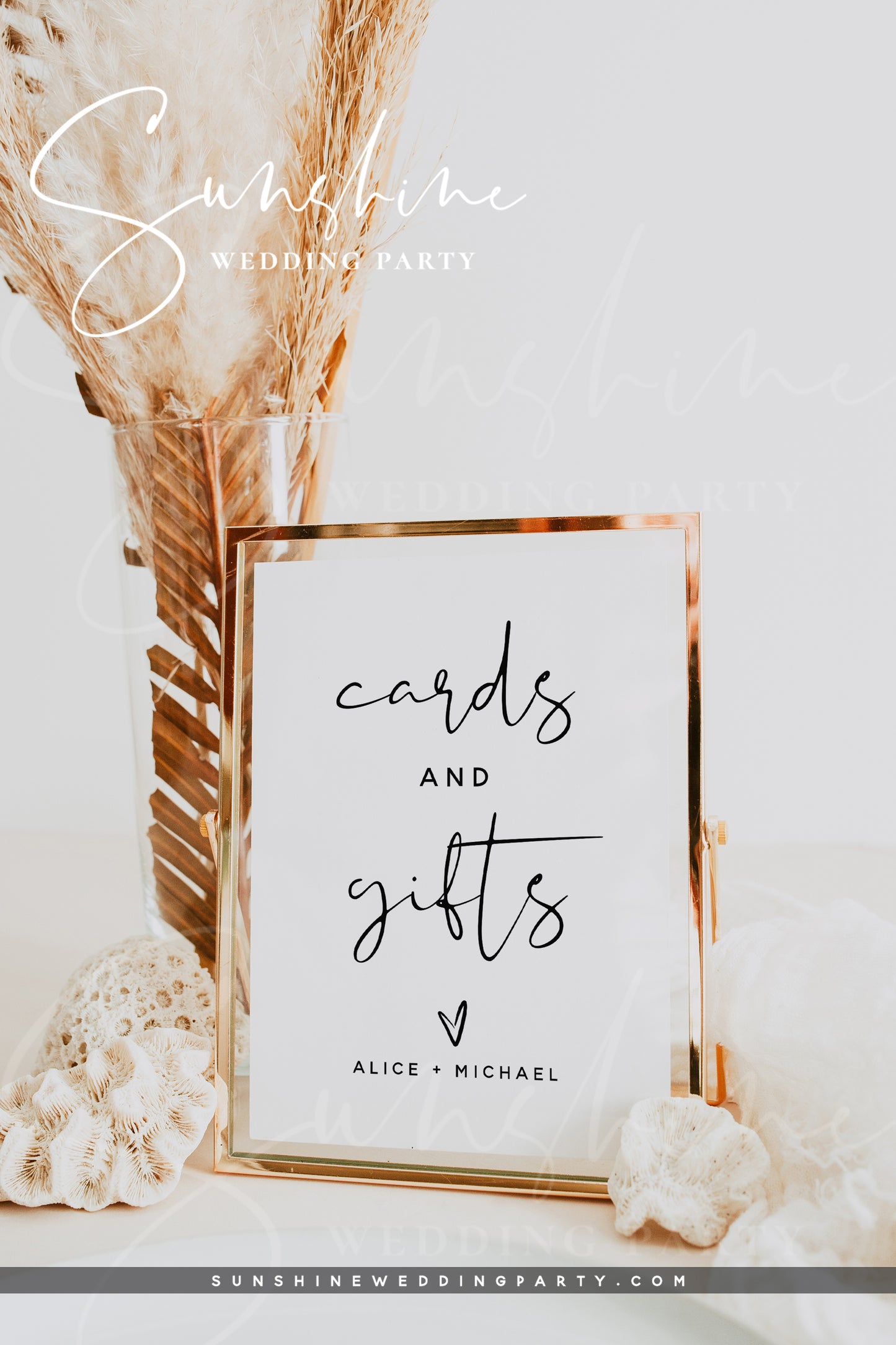 Modern Minimalist Cards and Gifts Sign Template