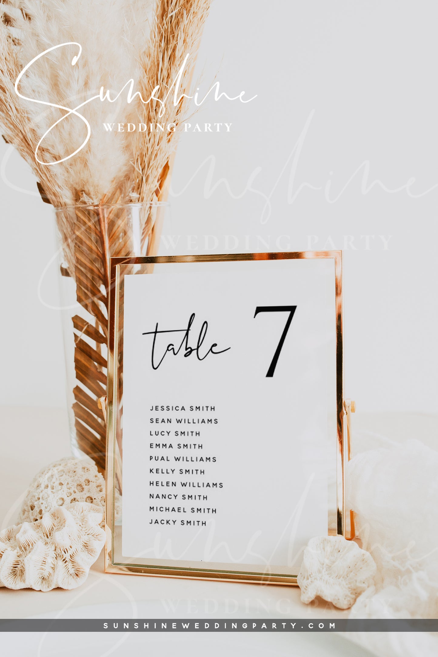 Wedding Seating Table Sign, DIY Printable Seating Plan Sign, Editable Template