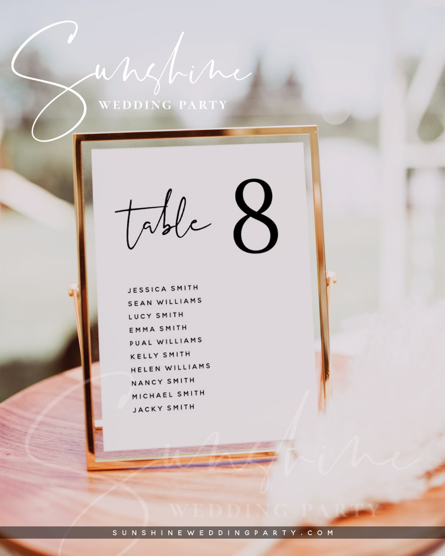 Wedding Seating Table Sign, DIY Printable Seating Plan Sign, Editable Template