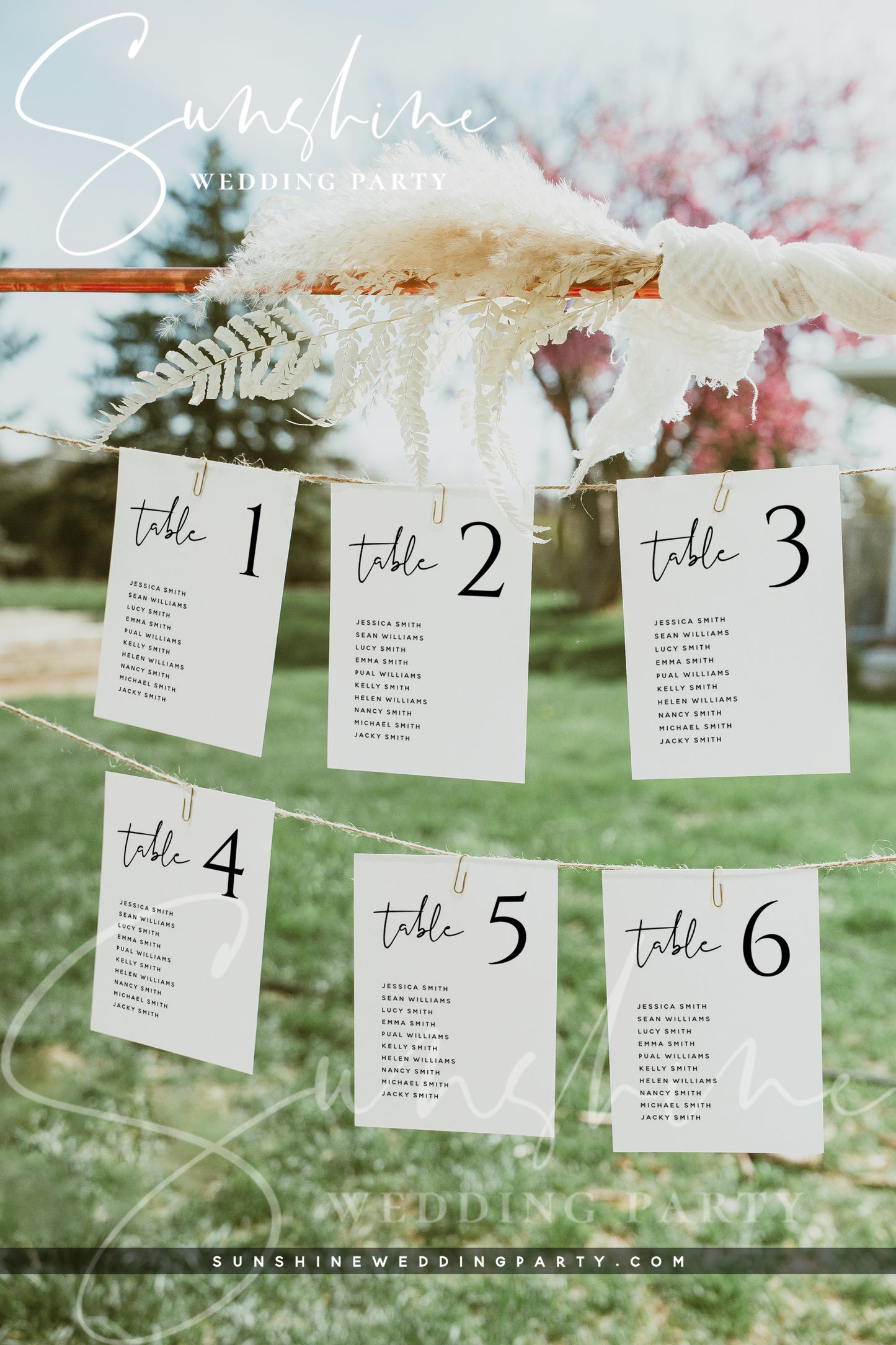 Wedding Seating Table Sign, DIY Printable Seating Plan Sign, Editable Template