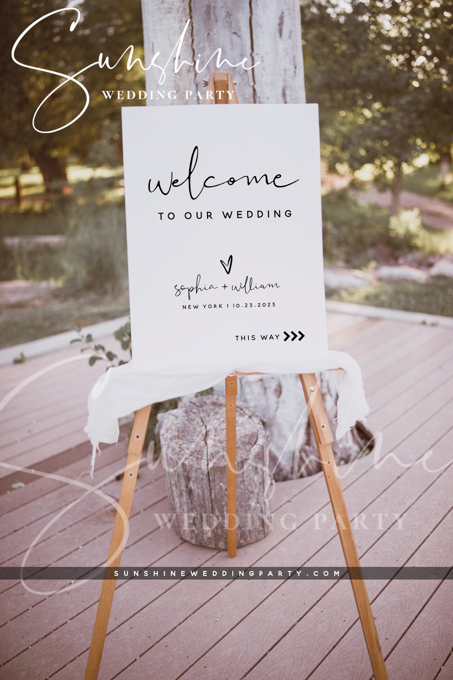 Wedding Welcome Sign, Printable DIY Welcome Sign, Editable Template