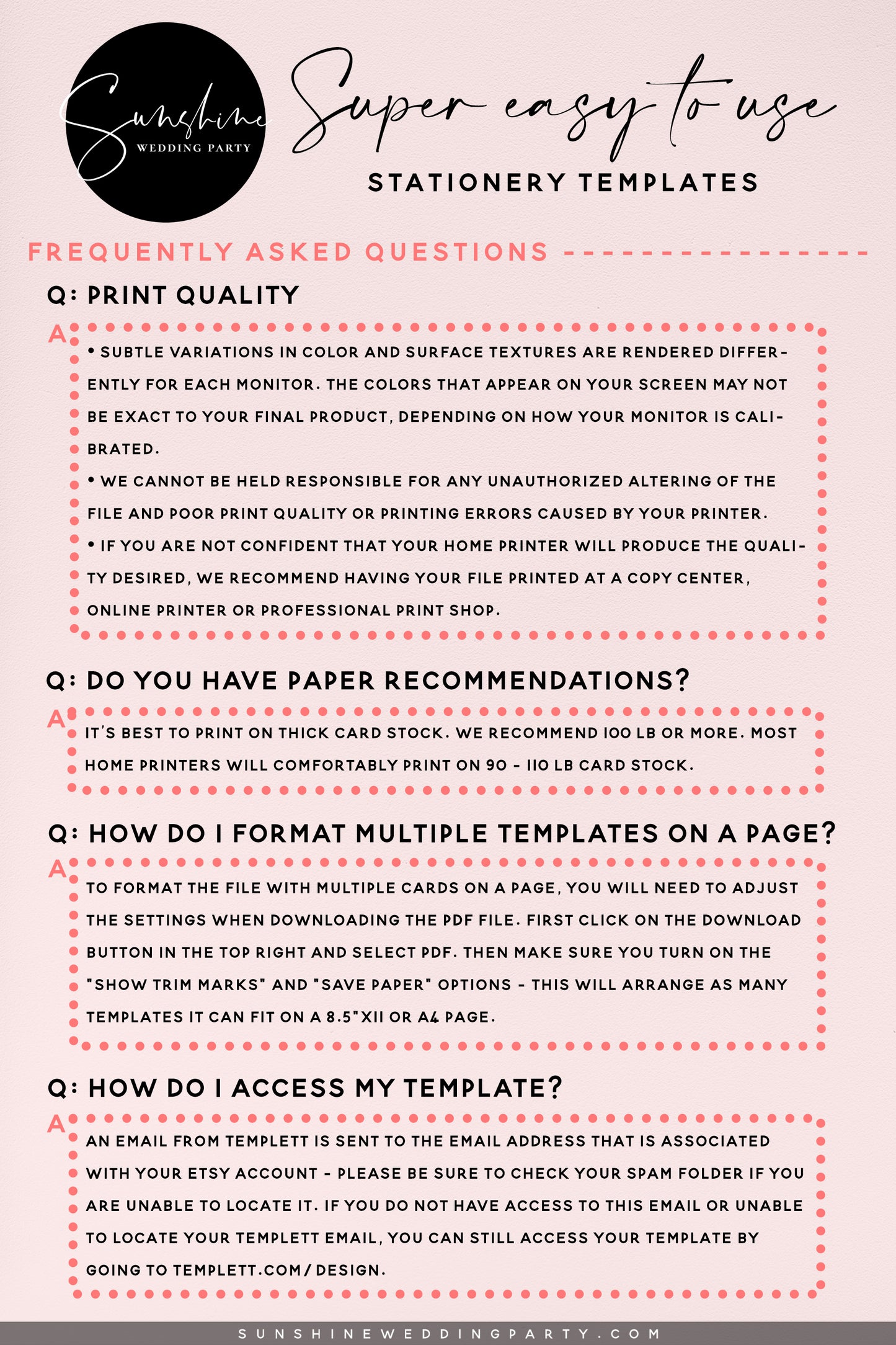 Modern Wedding Invitation Template, Printable Invitation, Editable Template